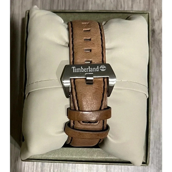 Timberland Men's Watch Bolton Leather Strap New In Box - Picture 3 of 5